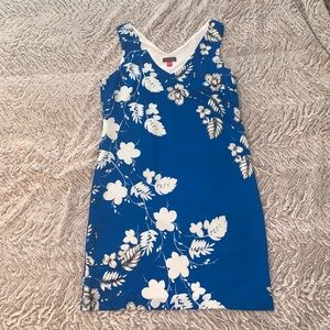Vince Camuto Blue & White Flower Dress